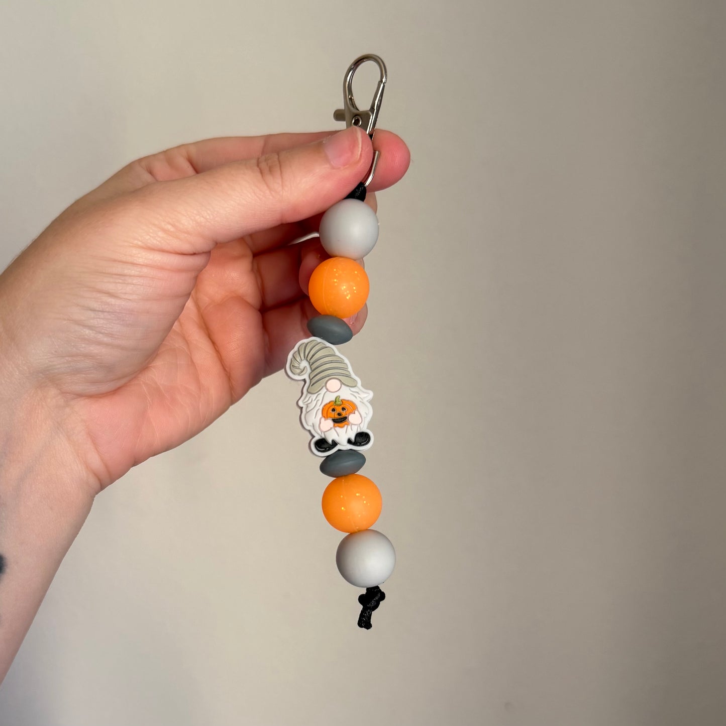Halloween gnome keychain