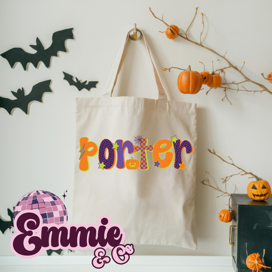 Retro Spooky treat bag