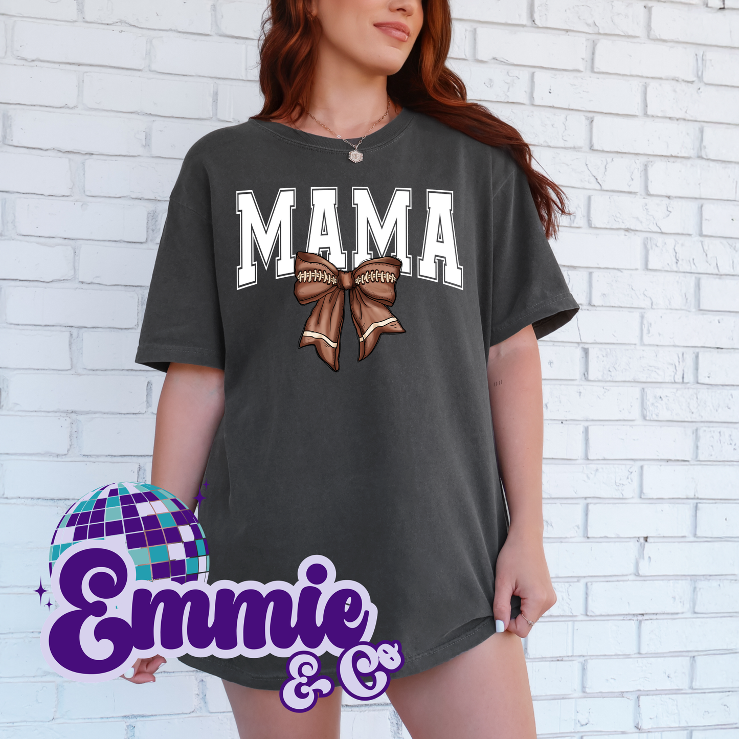 Mama football bow