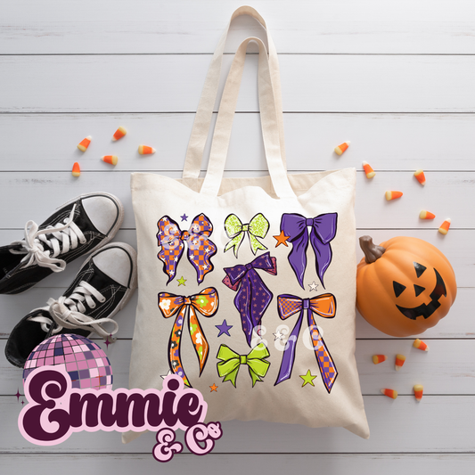 Halloween Bows treat bag