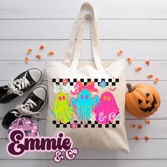 Neon Ghost treat bag